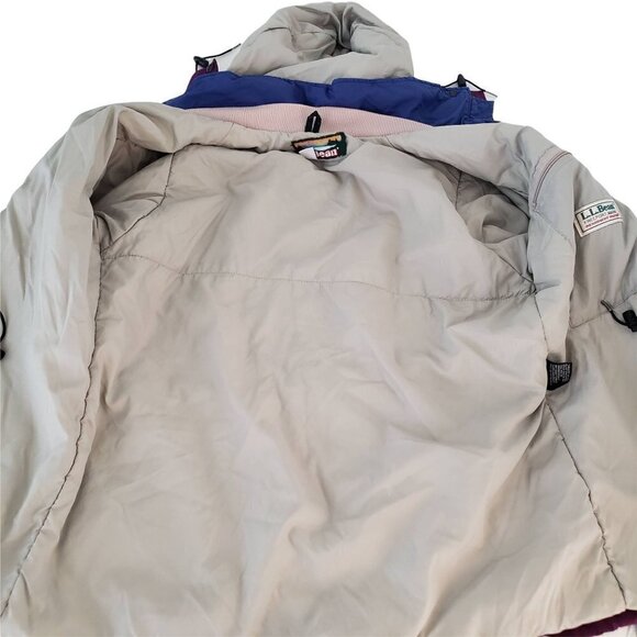 LL Bean Penobscot Parka Thinsulate Vintage Purple Winter Removable Hood Womens L - Picture 6 of 12
